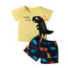 6M-3Y Baby Boys Clothes Sets Dinosaur Print T-Shirts & Shorts Wholesale Baby Boutique Clothing - PrettyKid