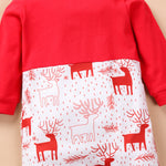 Baby Boys Christmas Dress Elk Jumpsuit Hat Little Gentleman Suit - PrettyKid