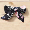 2 Pieces Set Baby Girls Letters Tops And Flower Print Pants