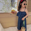 2 Pieces Set Baby Kid Girls Solid Color Tank Tops And Pants