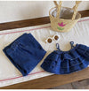 2 Pieces Set Baby Kid Girls Solid Color Tank Tops And Pants