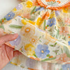 Baby Girls Flower Bow Print Rompers Dresses