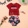 Baby Boy Floral Pattern Suit T-Shirt & shorts - PrettyKid