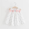 Baby Girl Bowknot Floral Print Dress - PrettyKid