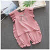 children's wholesale boutique clothing usa Toddler Girl Bowknot Decor Ruffle Sleeves Top & Ninth Pants - PrettyKid