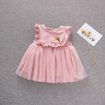 Baby Girls Pure Cotton Mesh Princess Dress - PrettyKid
