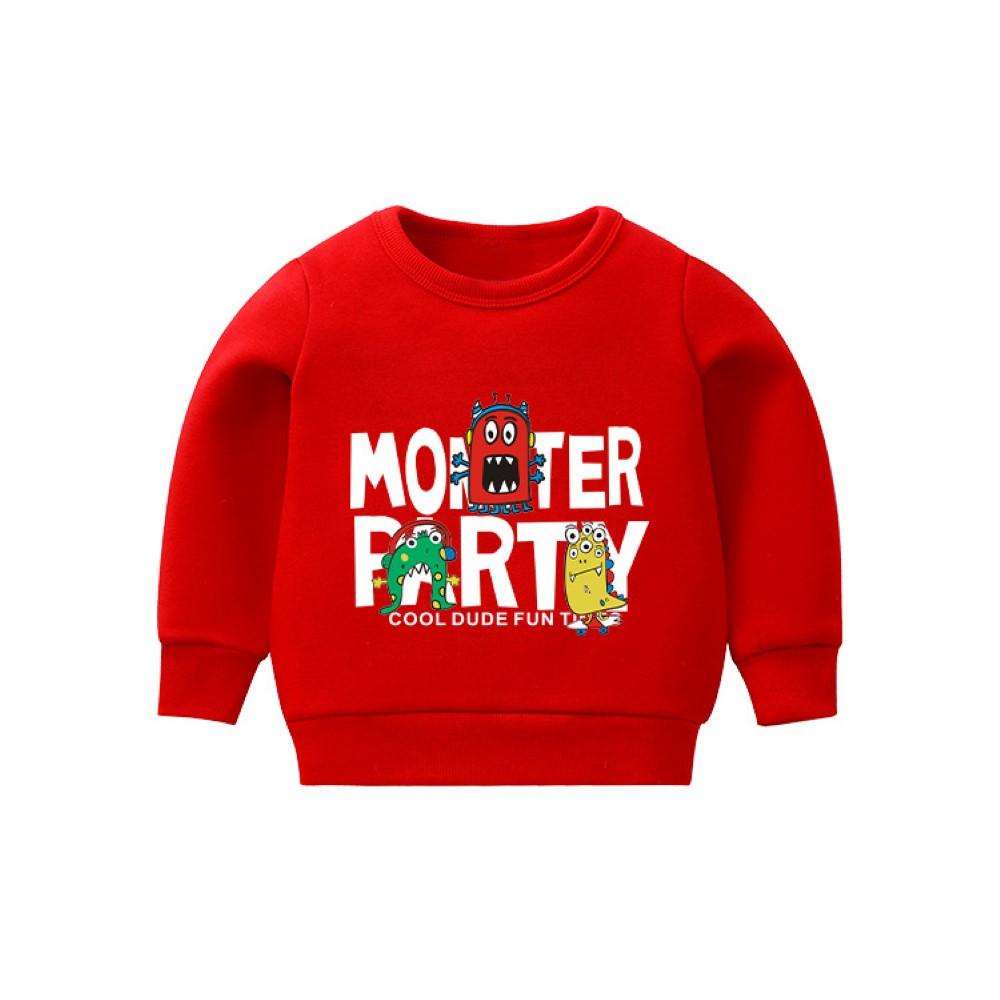 Boys Monster Party Pattern Top Wholesale Toddler Boy Clothes - PrettyKid