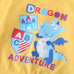 Baby Boys Cartoon Letter Printed Hooded Jumper Baby Clothes Cheap Wholesale - PrettyKid