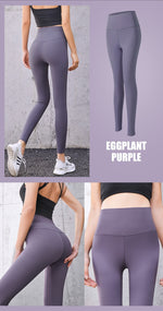 Yoga Pants Female Women High Waist Elastic Hip Running Fitness Bottoming Leggings - PrettyKid