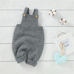 Baby Girls Knitted Solid Sweet Jumpsuits - PrettyKid