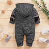 Baby Boys Long Sleeve Camo Hooded Romper Boutique Baby Clothes Wholesale - PrettyKid