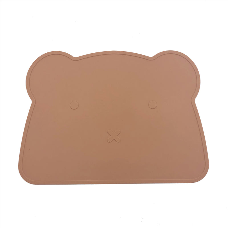 Silicone Mat Bear Solid Color Thermal Insulation Mat Food Grade Silicone Baby Mat - PrettyKid