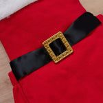 Baby Girls Solid Color Fur Collar Halter Christmas Jumpsuit Set - PrettyKid