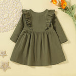 Toddler Kids Girls Long Sleeve Dress Best Children's Wholesale Clothing - PrettyKid