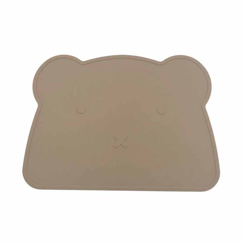 Silicone Mat Bear Solid Color Thermal Insulation Mat Food Grade Silicone Baby Mat - PrettyKid