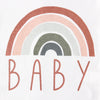 Baby Boys Girls Long Sleeve Rainbow Alphabet Print Jumpsuit - PrettyKid