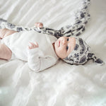 2pcs Floral Print Baby Blanket with Hat - PrettyKid