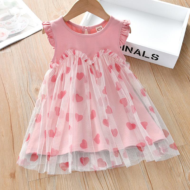 Sleeveless Mesh Princess Dress for Toddler Girl - PrettyKid