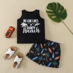 9months-3years Toddler Boy Beachwear Children's Clothing Suits Boys Summer Letters Ins Casual Suits - PrettyKid