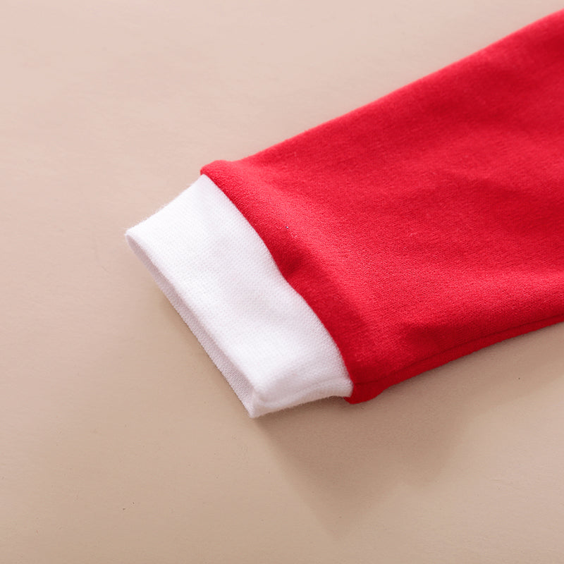 Baby Boys Girls Christmas Santa Claus Long Sleeve Jumpsuit - PrettyKid