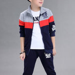 2-piece Color-block Coat & Pants for Boy - PrettyKid