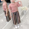 2-piece T-shirt & Ninth Pants for Girl - PrettyKid