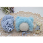 Newborn Infant Knitted Baby Boys Girls Faux Fur Hat Strong Stretch Blanket Supplier - PrettyKid