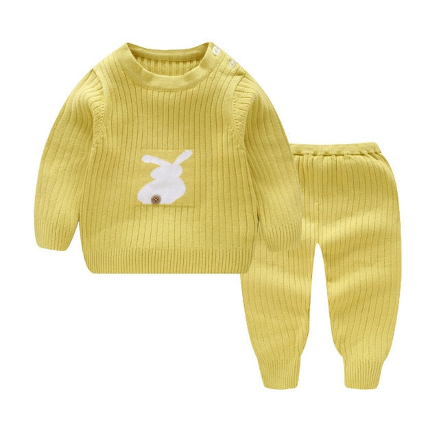 Trendy Winter Infant Boys Girls Sweaters Suit Boutique Knitted Baby Sets Wholesale - PrettyKid