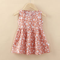Floral Print Girl's Dress
