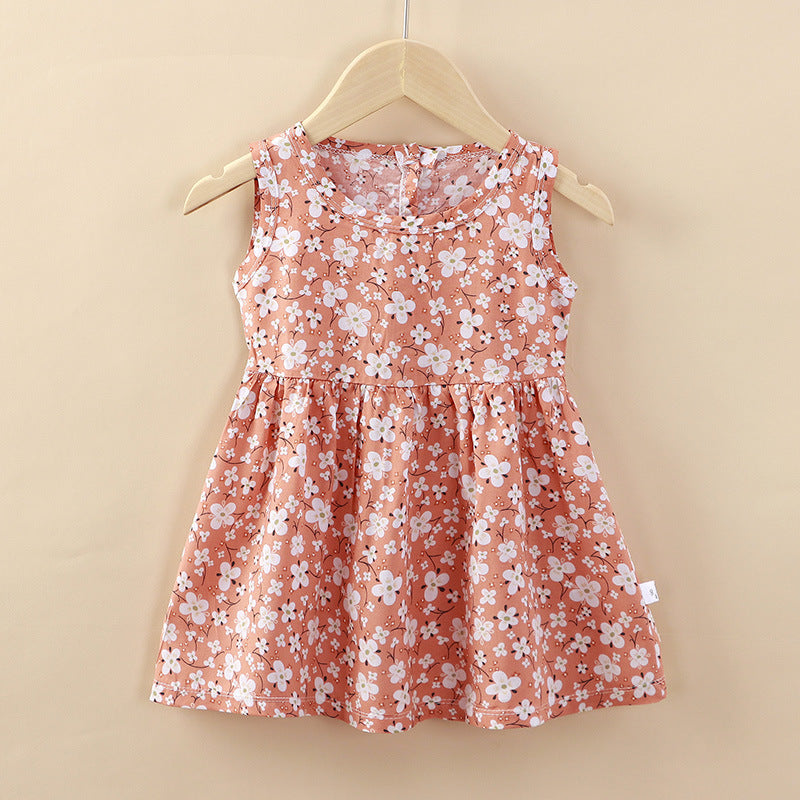 Floral Print Girl's Dress