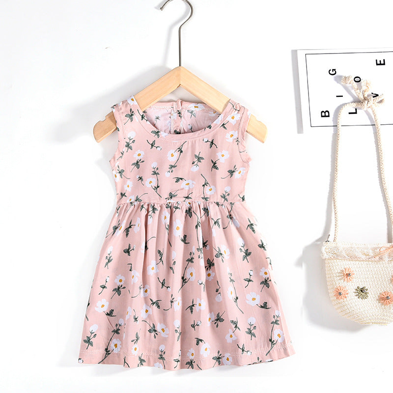 Floral Print Girl's Dress