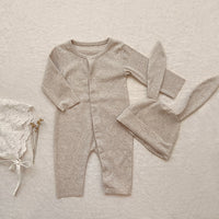 Long Sleeves Apricot Newborn Baby onesie