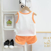 2pcs Cute Fruit Print Vest and Pants - PrettyKid