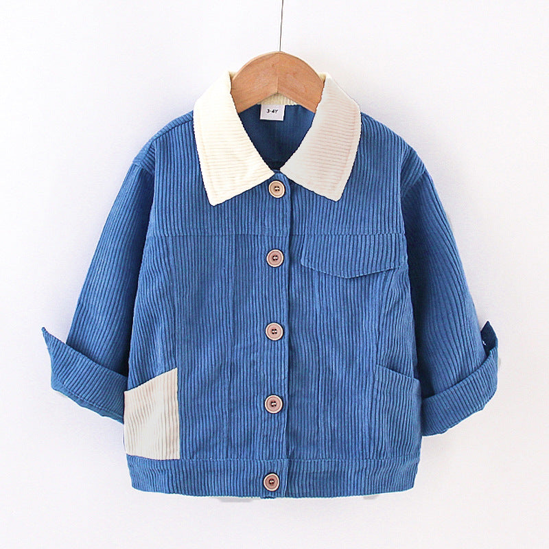 Autumn Corduroy Toddler Boy And Girl Coats Jackets - PrettyKid