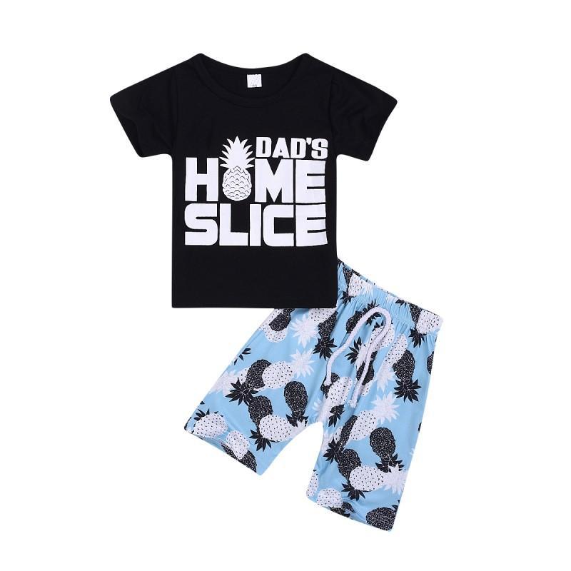 Letter Print Hoodie and Pants Set - PrettyKid