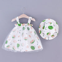 2-piece Pretty Dress with Hat Wholesale children's clothing - PrettyKid