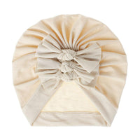 Cute Bownot Decoration Ruffled Head Cap - PrettyKid