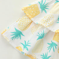 Fashion Pineapple Print Dress - PrettyKid