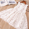 Girls Cotton Embroidered Dress Sleeveless Tulle Princess Dress - PrettyKid