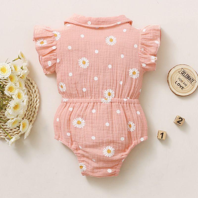 Baby Girl Floral Pattern Bodysuit - PrettyKid