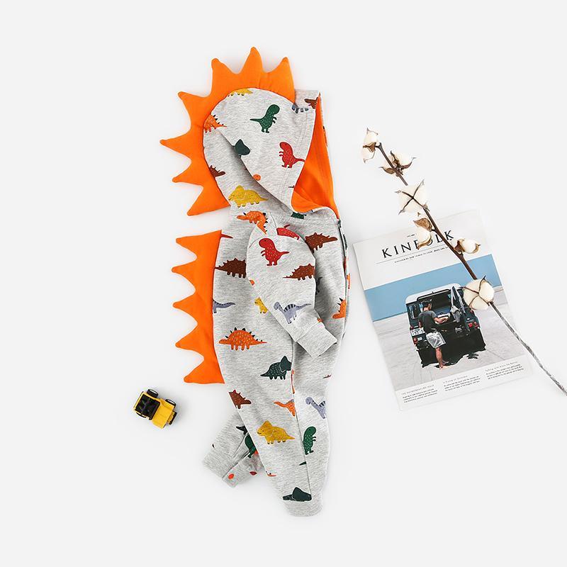 Dinosaur Print Jumpsuit for Baby Clothing Wholesale - PrettyKid