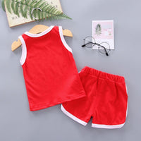 2pcs Cute Prints Sporty T-shirt and Pants No Shoes - PrettyKid