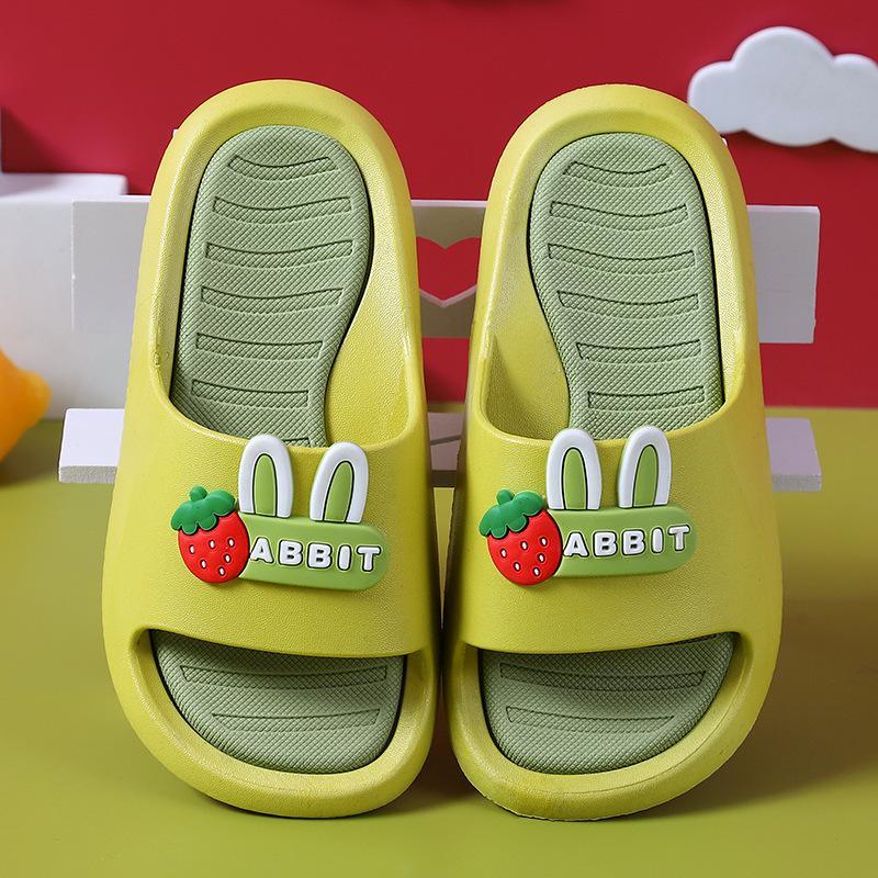 wholesale kids boutique clothing Kid Girl Cartoon letter Pattern Non-slip Slippers Wholesale - PrettyKid