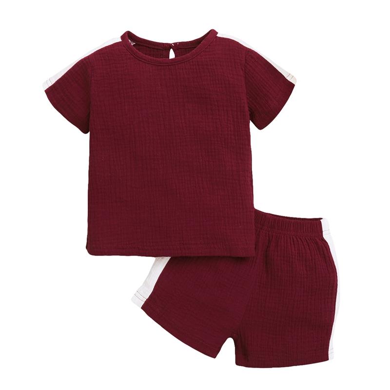 Baby Side Stripes T-Shirt & Shorts Children's Clothing - PrettyKid