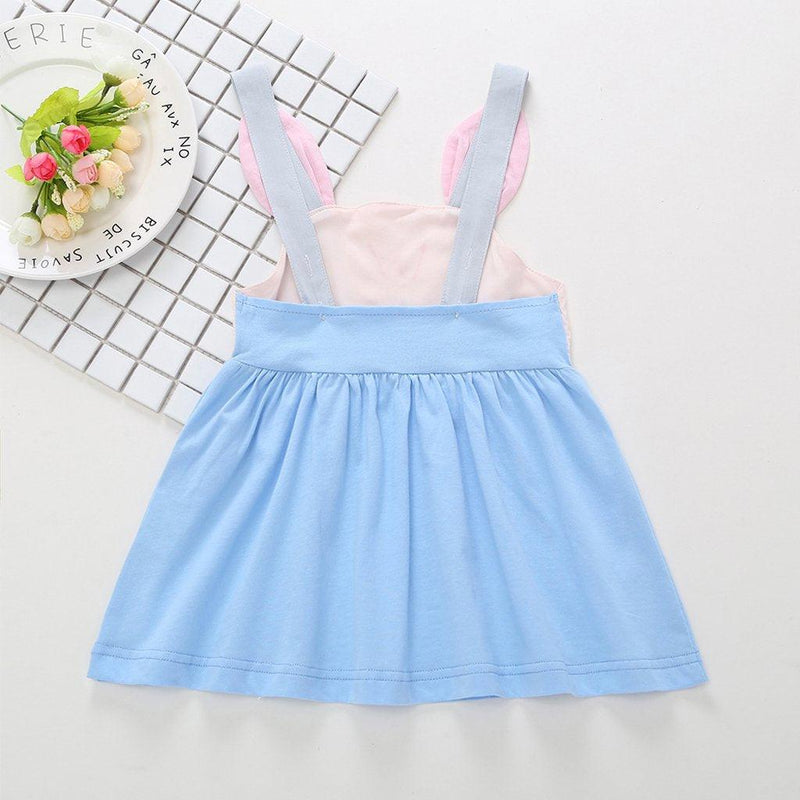 Toddler Girls Suspender Resurrection Rabbit Dress - PrettyKid