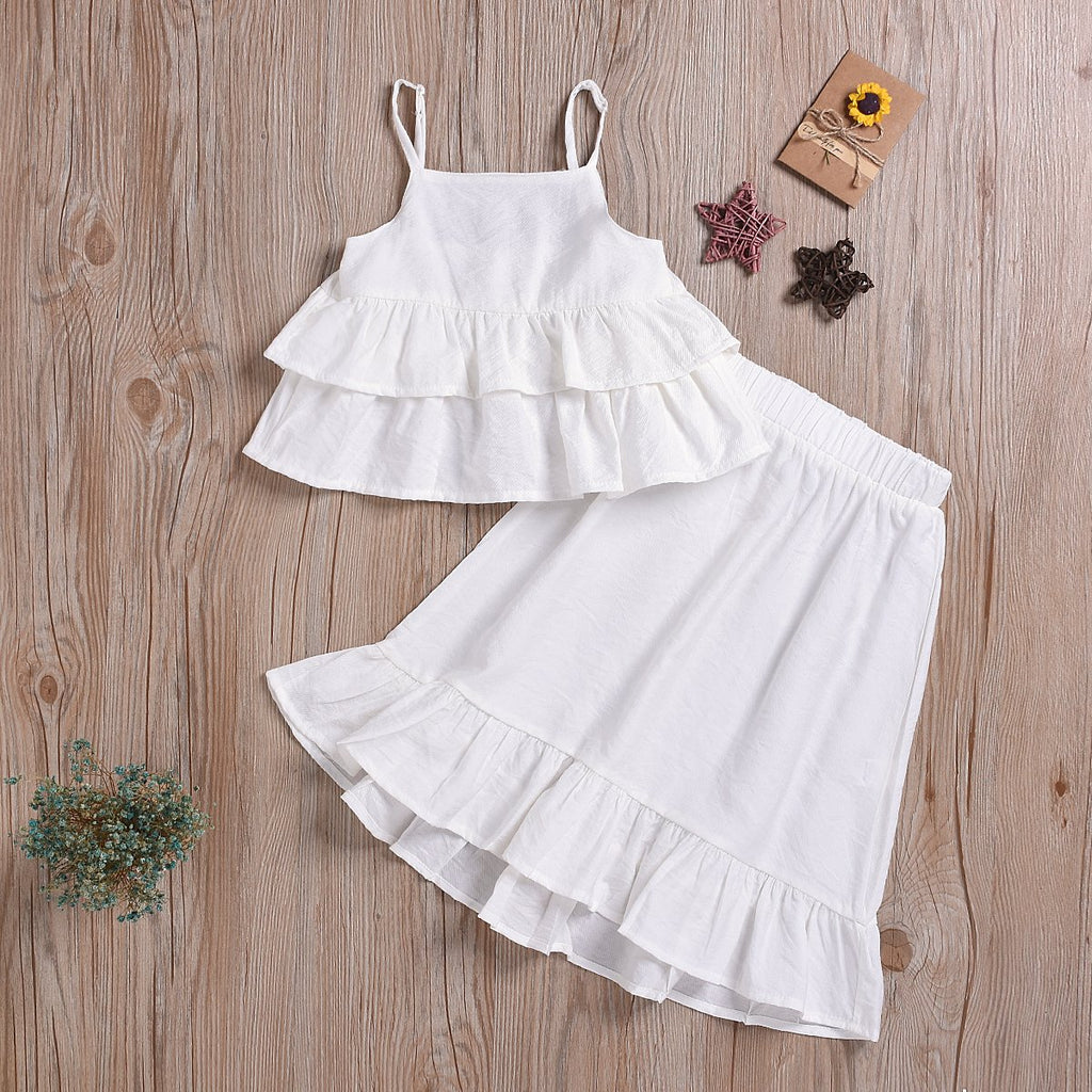 Fashionable Girls Suspender Solid Color Fishtail Dress - PrettyKid
