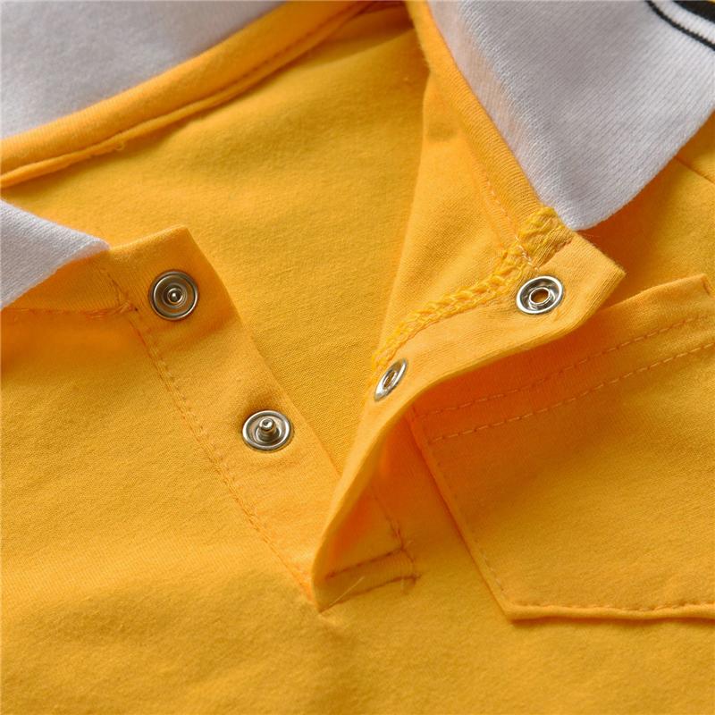 Solid Lapel Collar Jumpsuit for Baby Boy Wholesale children's clothing - PrettyKid
