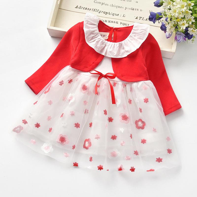 Floral Pattern Princess Dress for Toddler Girl - PrettyKid