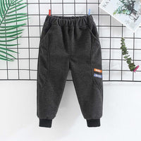 Solid Letter Knit Pants for Children Boy - PrettyKid