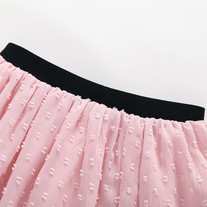Girls' Embroidy Mesh Skirt - PrettyKid